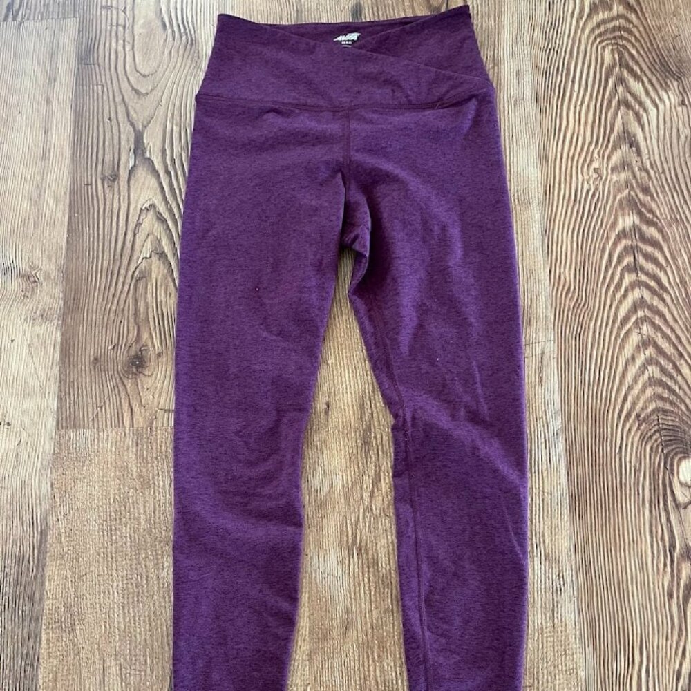 Avia Women's Leggings, High Waist, Eggplant Purple, XS (0-2)